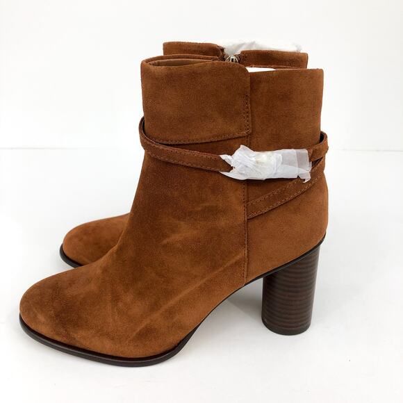 DRAPER JAMES Womens Tegan Ankle Boot Size 8 Cognac Brown Leather NWOB - Picture 7 of 11